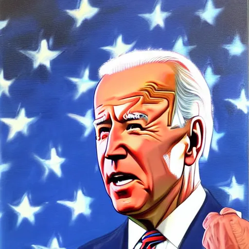 Prompt: Joe Biden can't remember, artwork by Ivan Seal, 8k, oil painting, high definition, highly detailed