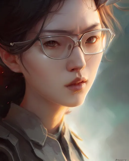 Image similar to character concept art of a horseshoe theory, key visual, realistic shaded perfect face, fine details by stanley artgerm lau, wlop, rossdraws, james jean, andrei riabovitchev, marc simonetti, and sakimichan, trending on artstation