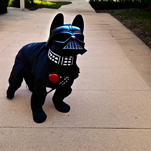 Image similar to dog vader