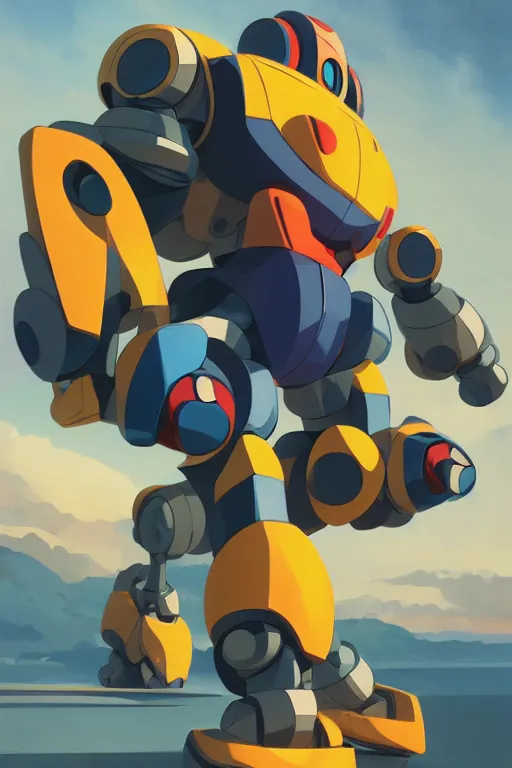 Image similar to metabots medabots medarotto medarot robot minimalist comics, behance hd by jesper ejsing, by rhads, makoto shinkai and lois van baarle, ilya kuvshinov, rossdraws global illumination ray tracing hdr radiating a glowing aura