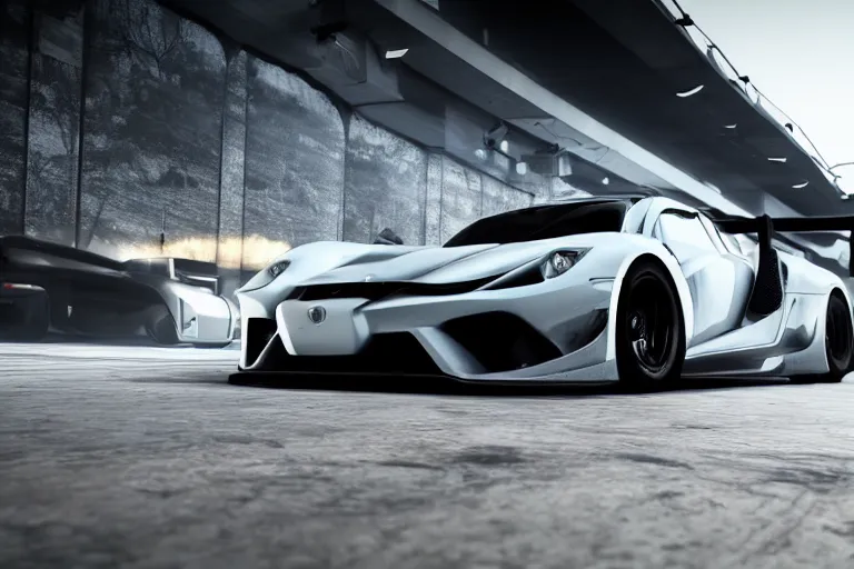 Image similar to photo wallpaper sport car gran turismo 7 forza horizon need for speed fast and furious 5 unreal engine supercar hypercar game concept car octane render, 4 khd 2 0 2 2 3 d cgi rtx style chrome reflexion global illumination ray tracing hdr arstation pixar and disney unreal