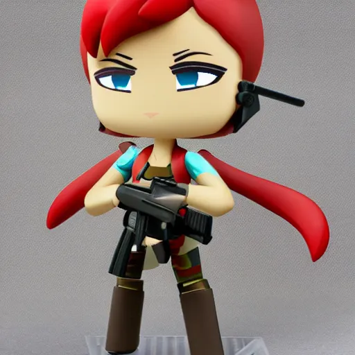 Image similar to ak 4 7, nendroid, stephen bliss style