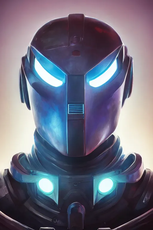 Image similar to epic mask helmet robot ninja portrait stylized as fornite style game design fanart by concept artist gervasio canda, behance hd by jesper ejsing, by rhads, makoto shinkai and lois van baarle, ilya kuvshinov, rossdraws global illumination radiating a glowing aura global illumination ray tracing hdr render in unreal engine 5