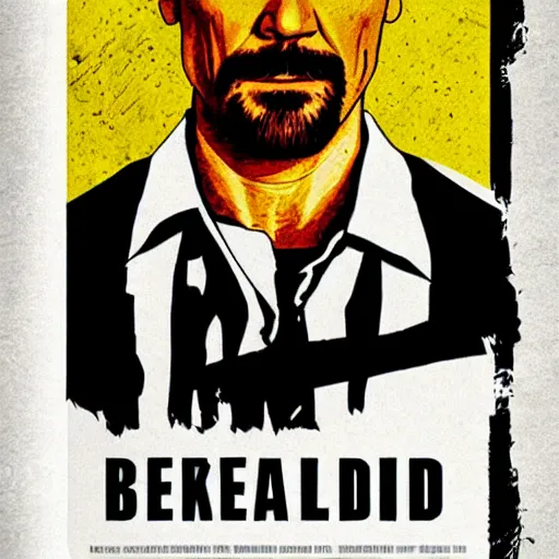 Image similar to Breaking bad in the style of a polish movie poster