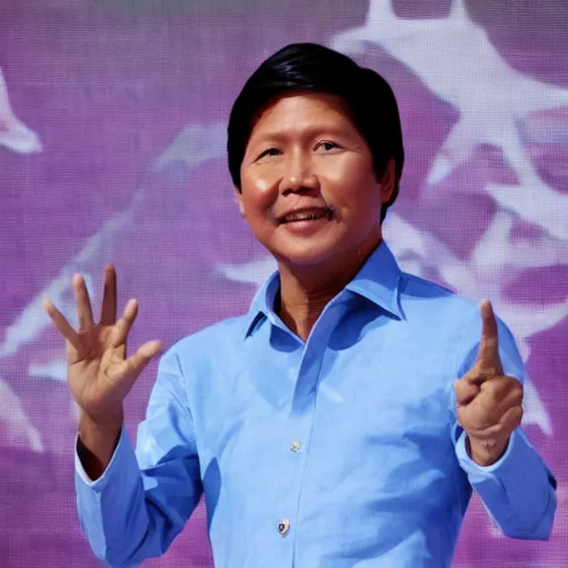 Image similar to bongbong marcos in kpop concert