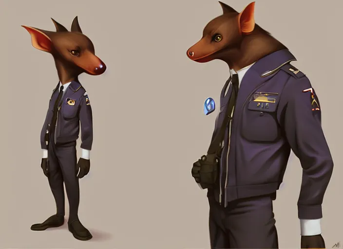 Image similar to character portrait feature of the anthro male anthropomorphic simple fruit bat fursona wearing airline pilot outfit uniform professional pilot for delta airlines character design stylized by charlie bowater, ross tran, artgerm, and makoto shinkai, detailed, soft lighting, rendered in octane