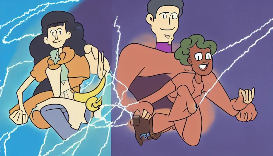 Image similar to the two complementary forces that make up all aspects and phenomena of life, by Rebecca Sugar