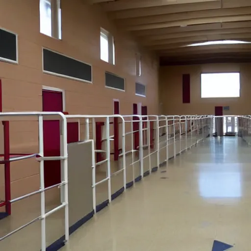 Image similar to a school turned into a prison