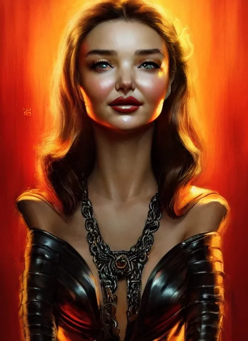 Prompt: A beautiful portrait of a Miranda Kerr as the Ava Lord from movie The Sin City a Dame to Kill For, digital art by Eugene de Blaas and Ross Tran, vibrant color scheme, highly detailed, in the style of cinematic, artstation, Greg rutkowski