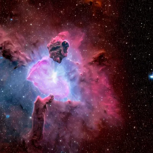 Image similar to a new nebula discovered by the James Webb Space telescope, 8k