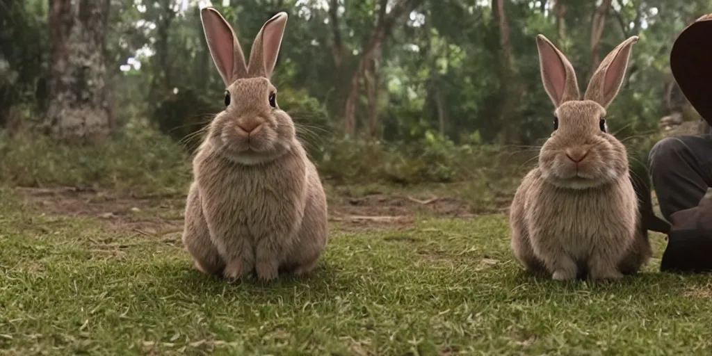 Image similar to a rabbit in the amazon prime tv show the boys screenshot