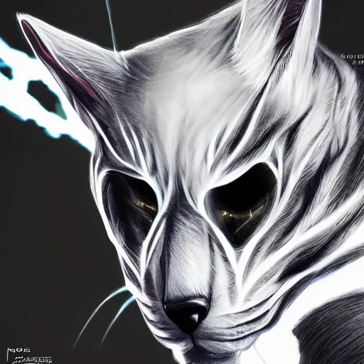 Image similar to ghost rider as a cat, animal drawing, by artgerm, hd, hdr, ue 5, ue 6, unreal engine 5, realistic anime 3 d style, cinematic 4 k wallpaper, 8 k, ultra detailed, gta 5 cover art, high resolution, artstation, award winning