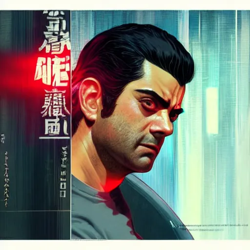 Prompt: oscar isaac as manga character, realistic shaded perfect face, fine details. anime. realistic shaded lighting poster by ilya kuvshinov katsuhiro otomo ghost - in - the - shell, magali villeneuve, artgerm, jeremy lipkin and michael garmash and rob rey