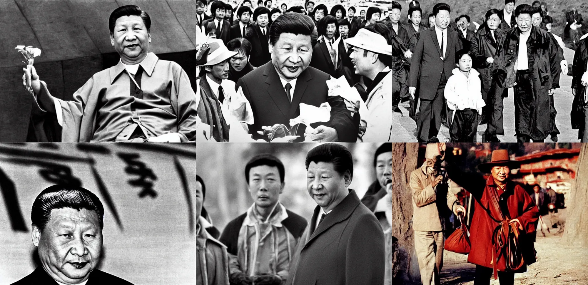 Prompt: xi jinping once upon a time in the west 1 9 6 8