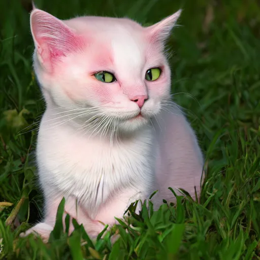 Image similar to photo pale pink cat