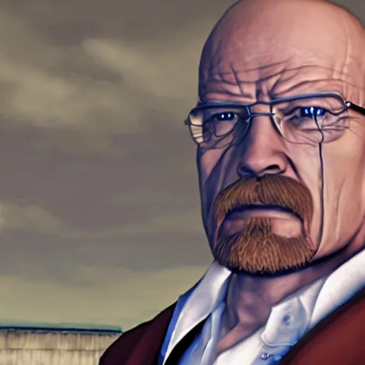 Image similar to Walter white is a final fantasy 7 character