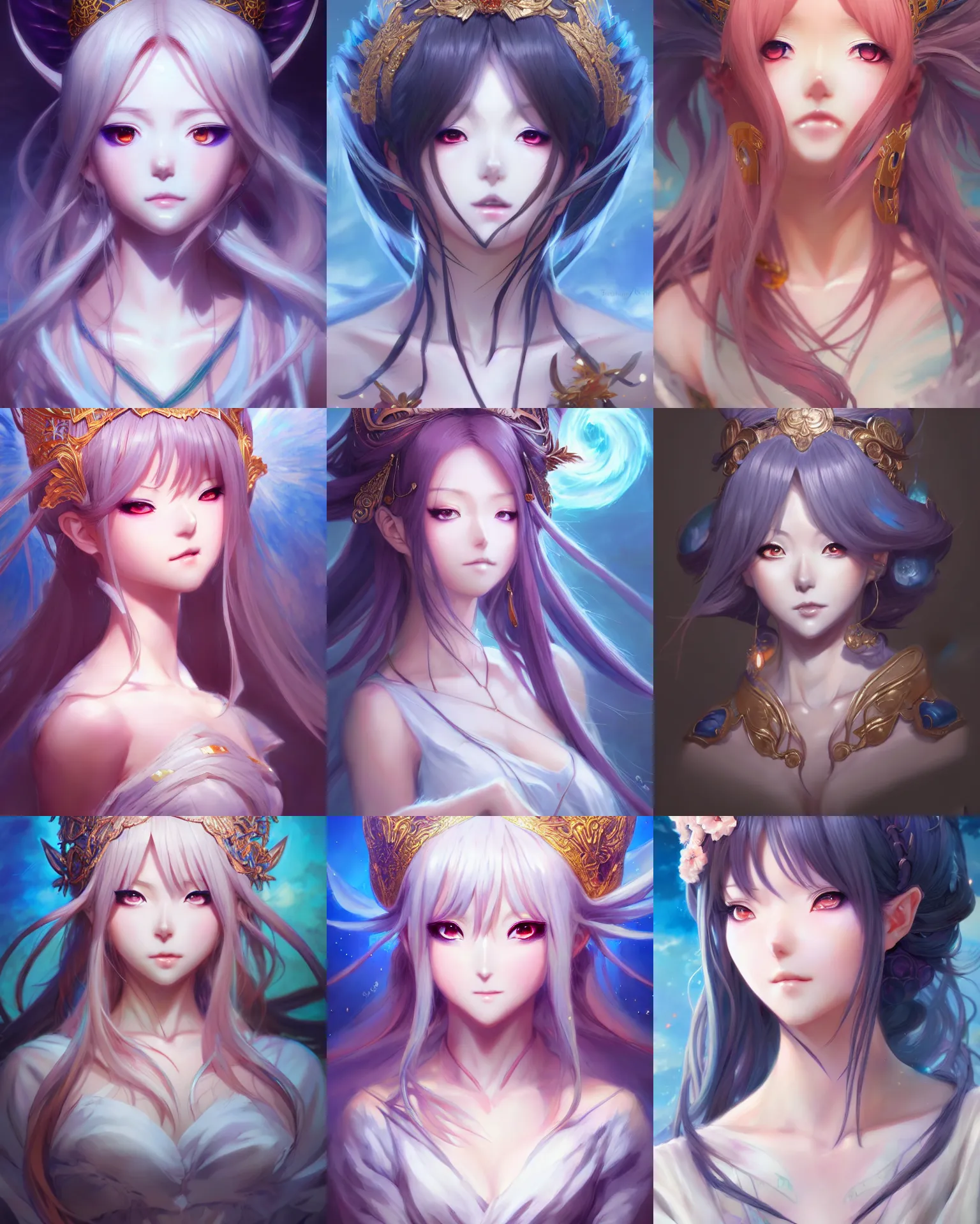 Prompt: Character concept art of an anime goddess of dreams || cute-fine-face, pretty face, realistic shaded Perfect face, fine details by Stanley Artgerm Lau, WLOP, Rossdraws, James Jean, Andrei Riabovitchev, Marc Simonetti, and Sakimichan, tranding on artstation
