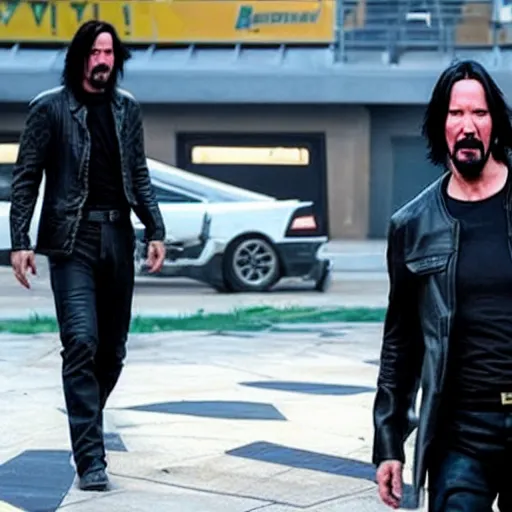 Prompt: Keanu Reeves expressing his disappointment over how bad Cyberpunk 2077 was