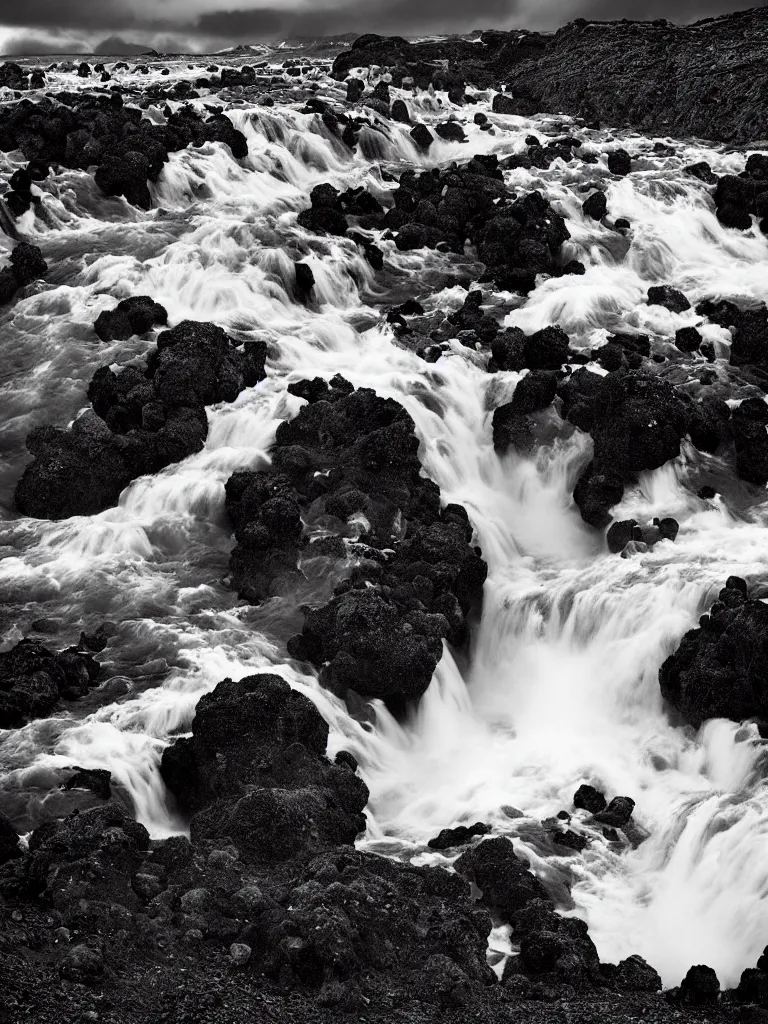 Prompt: chaos in the nature of iceland, by geert goiris, award - winning photography, concept art