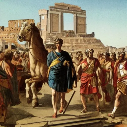 caesar walking in ancient rome | Stable Diffusion | OpenArt