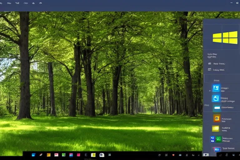Image similar to a screenshot of a windows 1 0 desktop, hd, 4 k