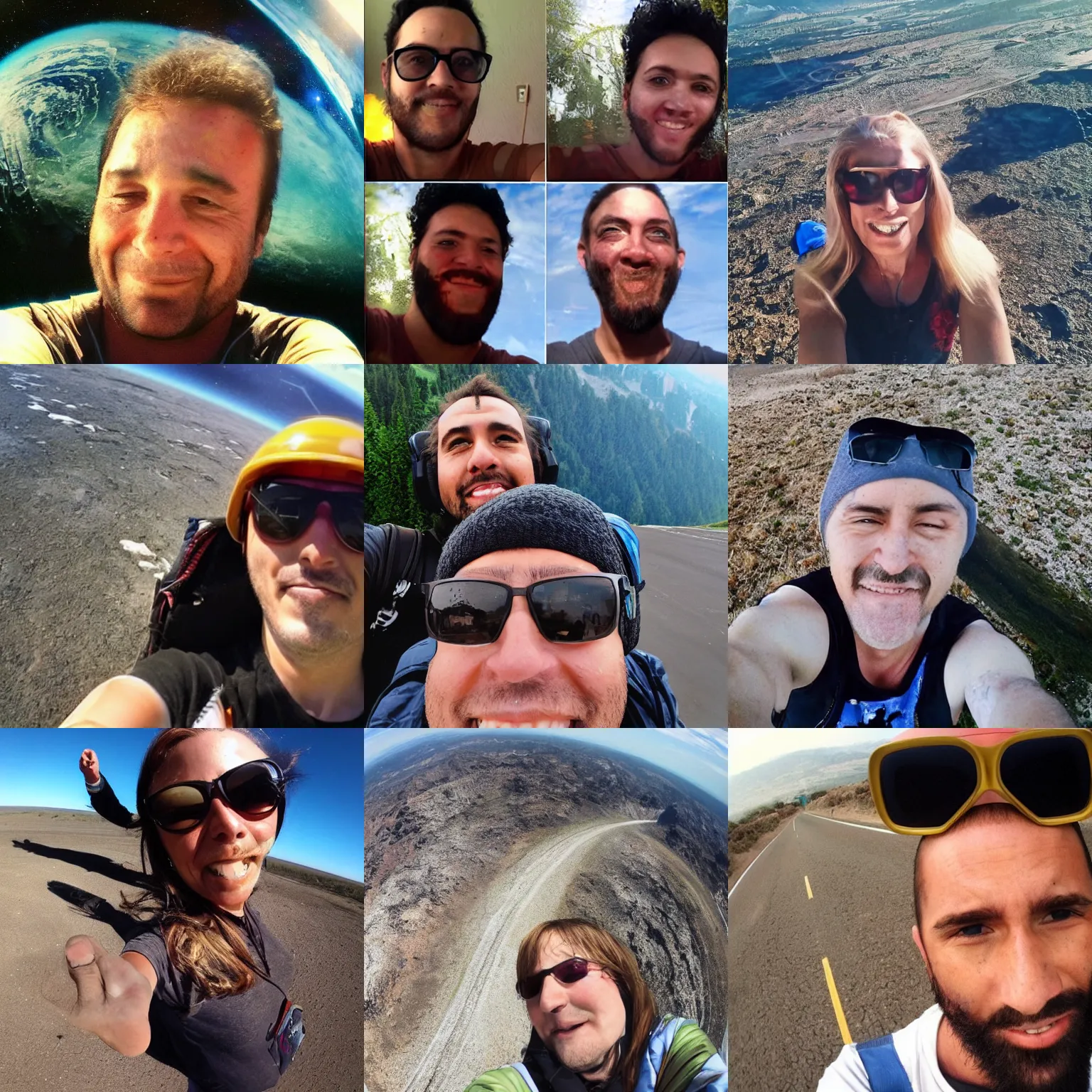 Prompt: last selfie on planet earth