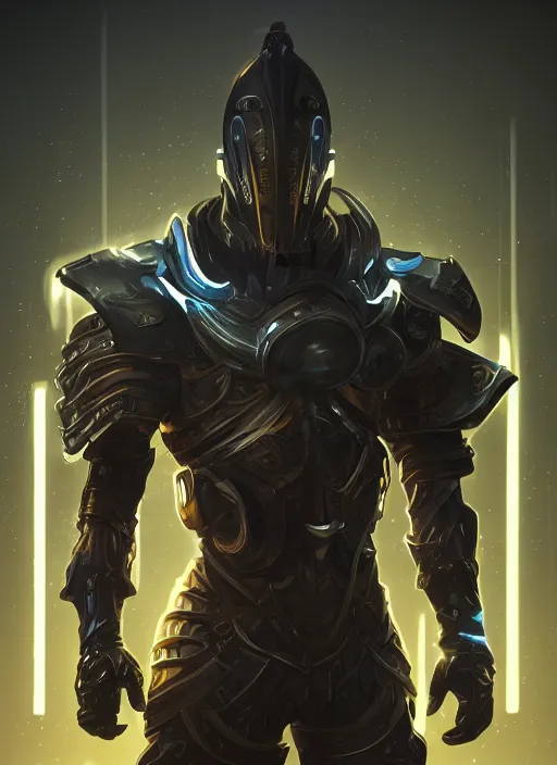 Prompt: a highly detailed illustration of sleek futuristic cyberpunk knight, glowing line cracks in armor, dramatic standing pose, intricate, elegant, highly detailed, centered, digital painting, artstation, concept art, smooth, sharp focus, league of legends concept art, WLOP