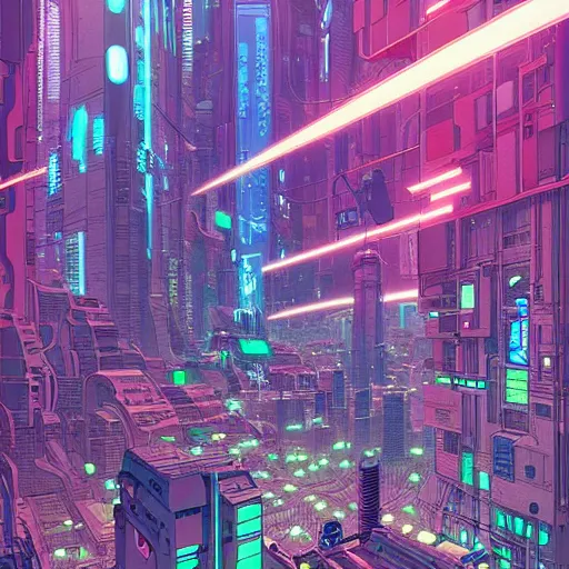 Prompt: cyberpunk city art by Josan Gonzalez, sci-fi, highly detailed, digital painting, artstation, smooth, sharp focus, illustration, concept art by Josan Gonzalez and James Gurney and Mœbius