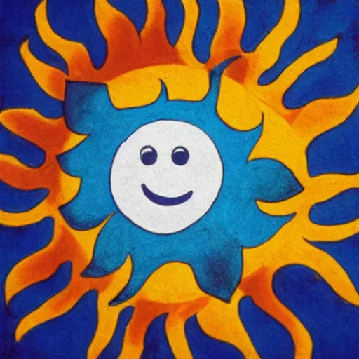 Prompt: A happy sun