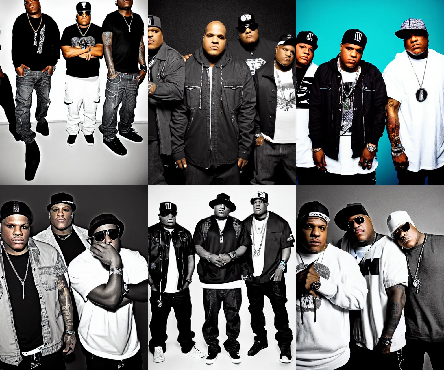 Prompt: portrait hip hop group The Lox