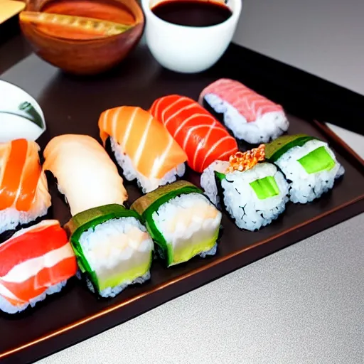 Image similar to photo of michelin star sushi omakase