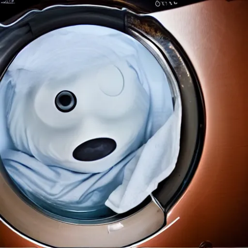 Prompt: ghost in the washing machine