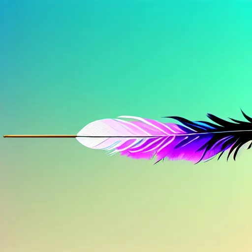 Image similar to a feather with painting on it with a pastel aesthetic, studio ghibli, character design, fantasy, 8 k resolution