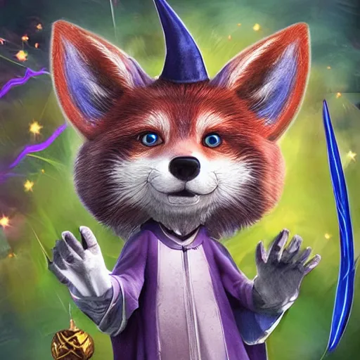 Prompt: Wizard Fox