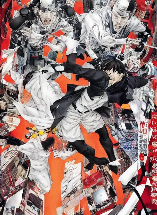 Image similar to the fall, takeshi obata, katsuhiro otomo,