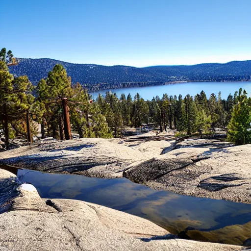 Prompt: big bear lake, California