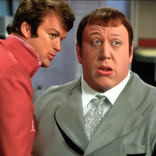 Prompt: kevin james as austin powers, movie still