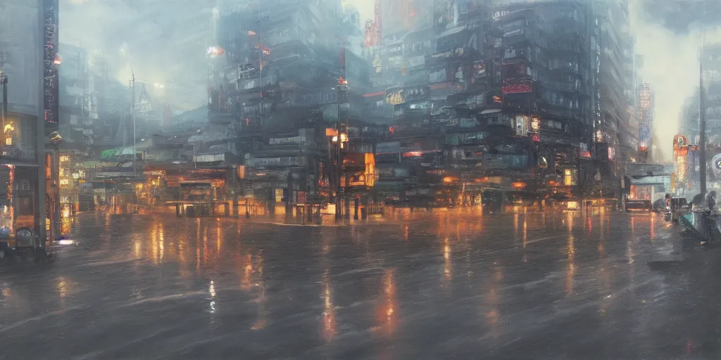 Image similar to Kaga City, cinematic lighting, detailed oil painting, hyperrealistic, 8k
