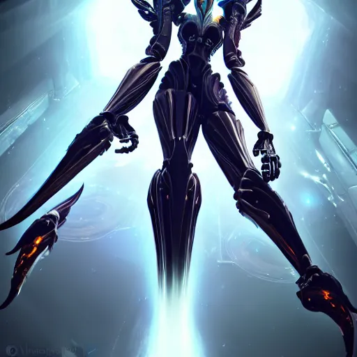 Image similar to highly detailed exquisite warframe fanart, worms eye view, looking up at a 500 foot tall beautiful saryn prime female warframe, as a stunning anthropomorphic robot female dragon, sleek smooth white plated armor, posing elegantly over your tiny form, unknowingly walking over you, you looking up from the ground between the robotic legs, detailed legs looming over your pov, proportionally accurate, anatomically correct, sharp claws, two arms, two legs, robot dragon feet, camera close to the legs and feet, giantess shot, upward shot, ground view shot, front shot, epic shot, high quality, captura, realistic, professional digital art, high end digital art, furry art, giantess art, anthro art, DeviantArt, artstation, Furaffinity, 3D, 8k HD render, epic lighting