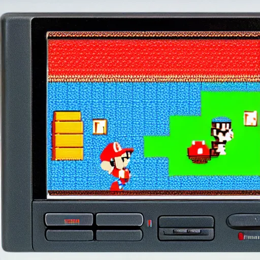 Image similar to Ultra-realistic photograph of Super Mario Bros. 3 for the NES on a CRT tv in a small bedroom, 8k photography, ultra realistic, trending on Artstation