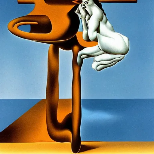 Image similar to the persistence of social media, by salvador dali