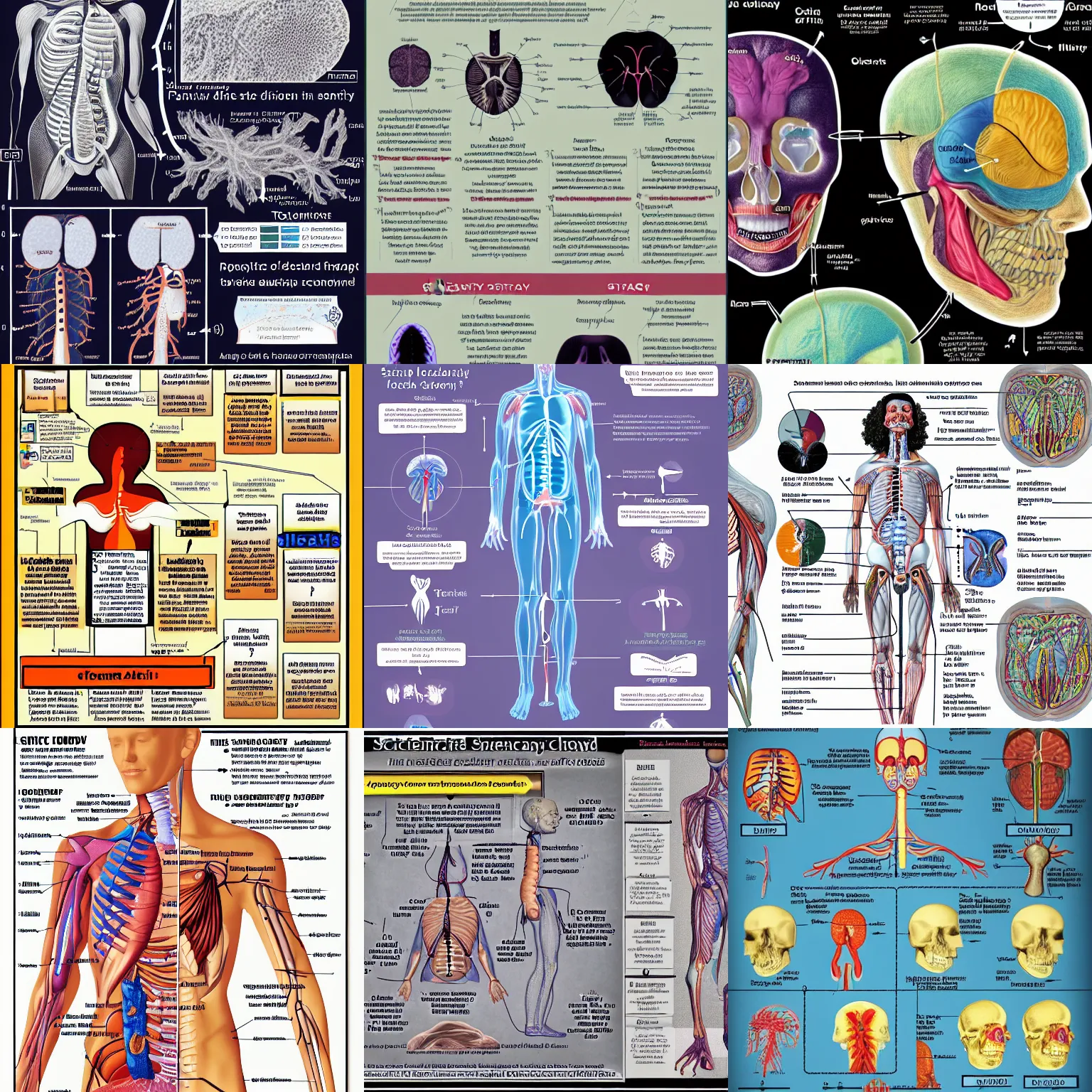 Prompt: scientific anatomy flowchart explaining dreams