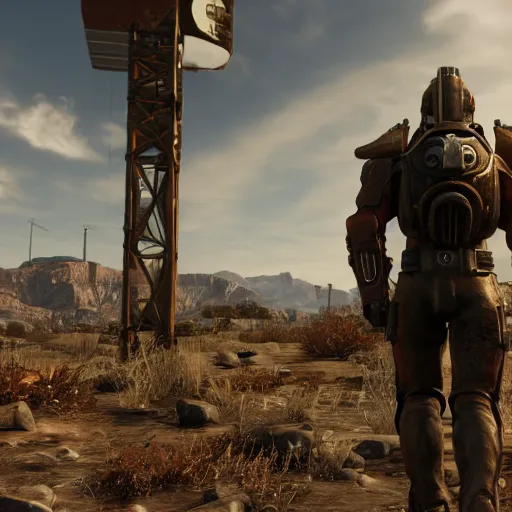 Prompt: screenshot of the video game Fallout: New Vegas, unreal engine, raycast, 4k, 8k