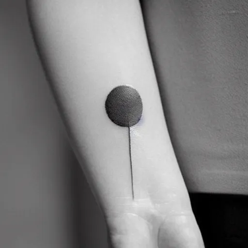 Image similar to minimalistic tattoo about awareness