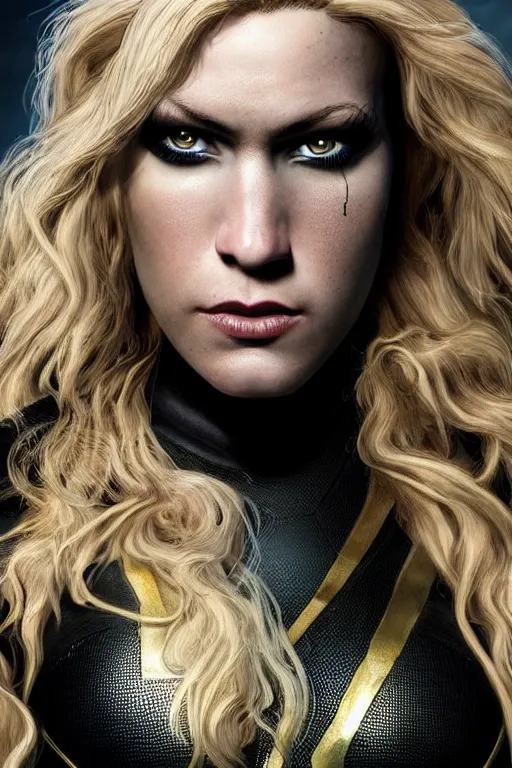 Prompt: Majestic and regal portrait of a female black canary, DC universe, Perfect face, beautiful, intricate, epic, elegant, menacing, fantasy, highly detailed, digital painting, hard focus, beautiful volumetric lighting, epic light, ultra detailed, by Leesha Hannigan, Ross Tran, Thierry Doizon, Kai Carpenter, Ignacio Fernández Ríos