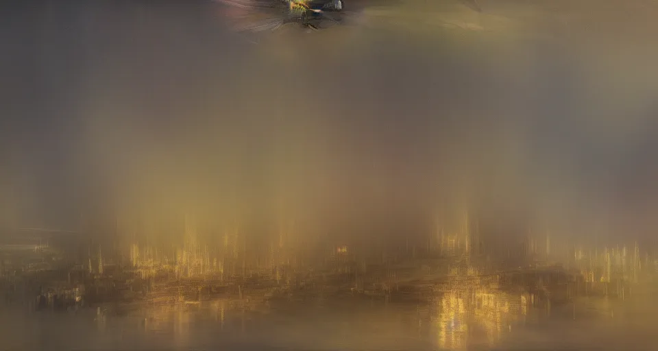 Image similar to Mech robot industrial complex. By Joseph Mallord William Turner, fractal flame, highly detailded