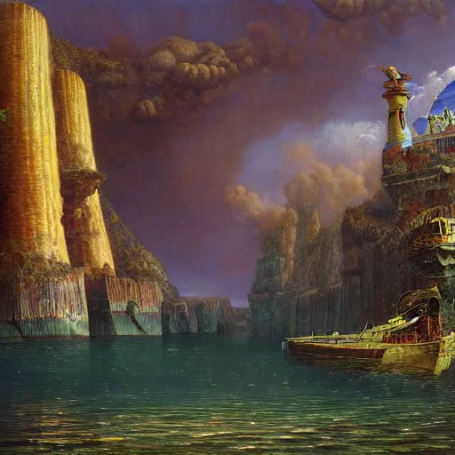 Image similar to paint surrealist 🚢, ferdinand knab, high definition and detailed 4 k