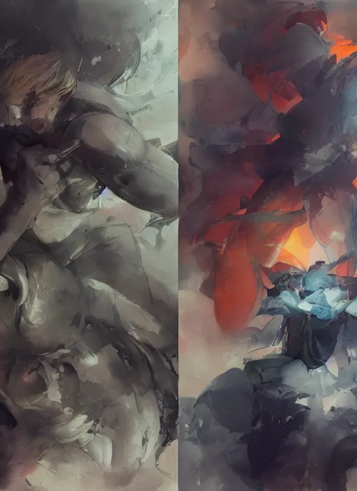 Image similar to semi reallistic gouache gesture painting, by yoshitaka amano, by ruan jia, by conrad roset, by dofus online artists, detailed anime 3 d render of orange donald trump, behind bars, portrait, cgsociety, artstation, rococo mechanical, digital reality, sf 5 ink style, dieselpunk atmosphere, gesture drawn