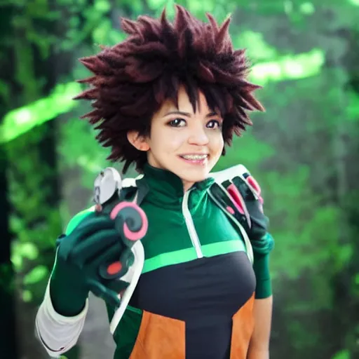 Prompt: female deku