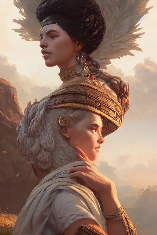 Image similar to goddess of the village, highly detailed, digital painting, artstation, concept art, smooth, sharp focus, illustration, unreal engine 5, 8 k, art by artgerm and greg rutkowski and edgar maxence